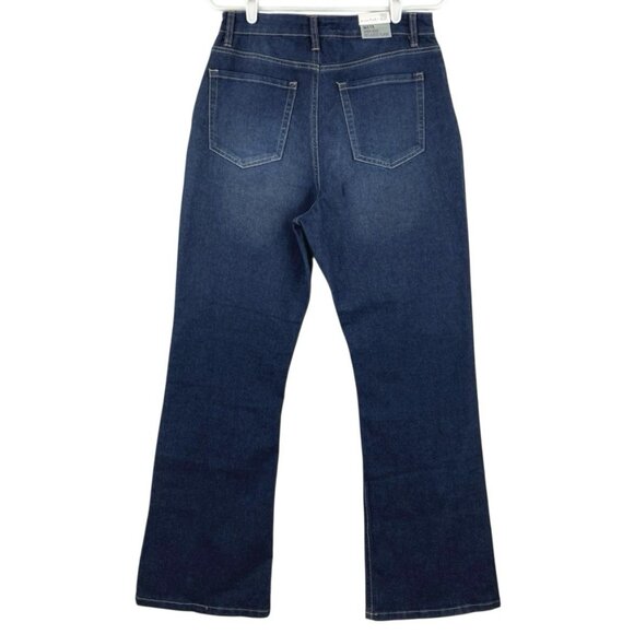 NWT Black Tape Women's Blue Denim Jeans 29 Maya High Rise Relaxed Flare Stretch - Picture 2 of 12